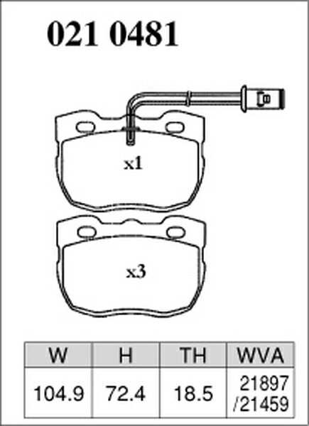 DIXCEL ブレーキパッド Zタイプ LAND ROVER ディスカバリー LJL/LJR/LJ12L/LJ13L/LJ22D/LJ23D/LJ36D 1994/06〜1999/07 フロント左右セット 0210481
