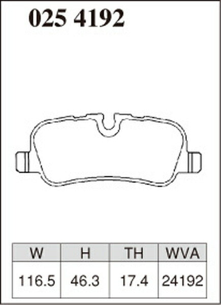 DIXCEL ブレーキパッド Zタイプ LAND ROVER レンジローバー スポーツ LS44 2006/01〜2009/12 リア左右セット 0254192
