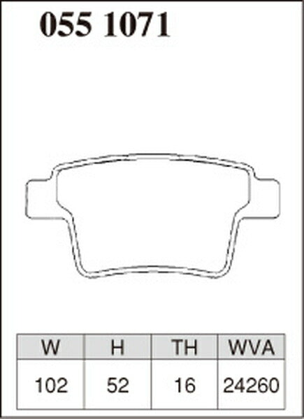 DIXCEL ブレーキパッド Pタイプ FORD モンデオ WF0MEB 2004/09〜 リア左右セット 0551071
