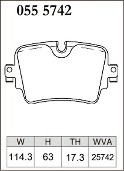 DIXCEL ブレーキパッド Zタイプ JAGUAR XJ J12MA/J24MA/J24MB 2010/05〜 リア左右セット 0555742