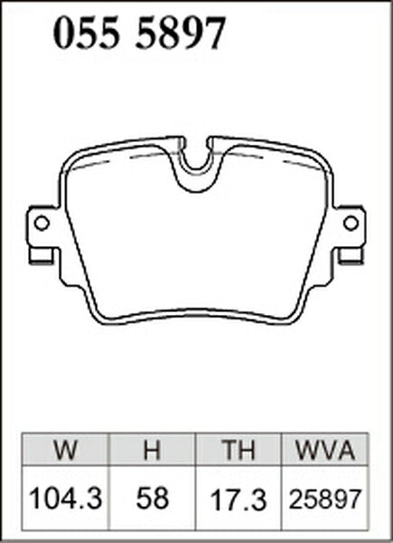 DIXCEL ブレーキパッド Mタイプ JAGUAR XJ J128B 2012/12〜 リア左右セット 0555897