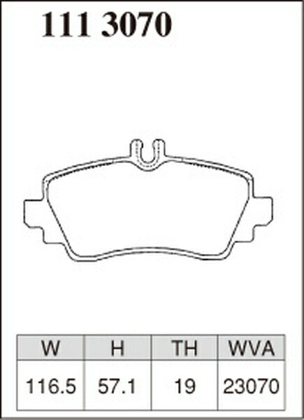 DIXCEL ブレーキパッド Pタイプ MERCEDES BENZ W414 414700 2003/10〜 フロント左右セット 1113070