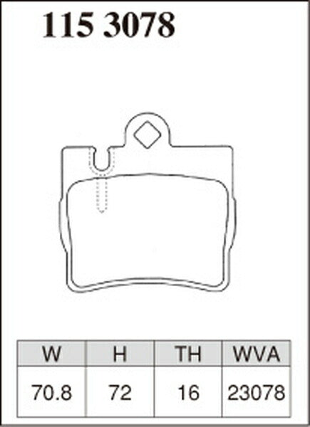 DIXCEL ブレーキパッド Mタイプ MERCEDES BENZ W220 220065 1998/11〜2002/10 リア左右セット 1153078