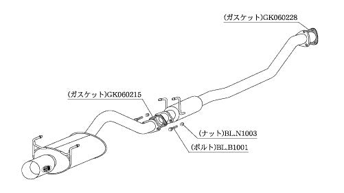 柿本改 Kakimoto.R インテグラ LA ABA-DC5 2001/7〜2007/2 【HS351】 マフラー カキモト カキモト カキモトR