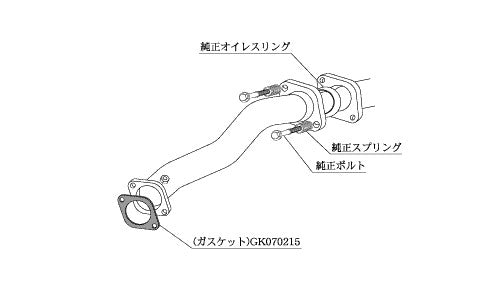 柿本改 フロントパイプ Standard ランサーエボリューションX CBA-CZ4A '08 9_M C後 2008/9〜2010/3 【MF328】 カキモト カキモト フロントパイプ スタンダード
