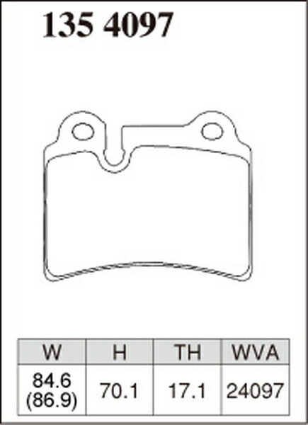 DIXCEL ブレーキパッド Zタイプ VOLKSWAGEN トゥアレグ 7LBMVS/7LBMVA 2004/08〜2007/04 リア左右セット 1354097