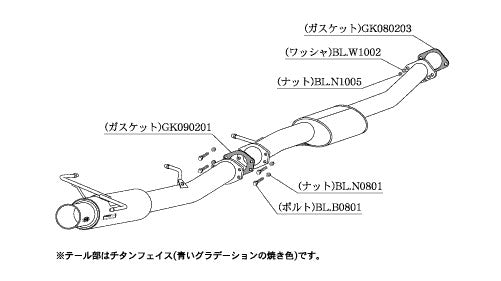 柿本改 Regu.06 & R スカイライン クーペ(2ドア) E-ECR33 1993/8〜1998/5 【N21307】 マフラー カキモト カキモト レグ06 & R