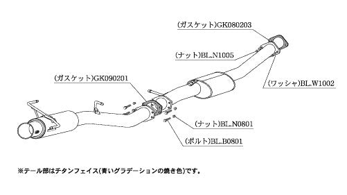 柿本改 Regu.06 & R スカイライン GT-R GF-BNR34 1999/1〜2002/8 【N21352】 マフラー カキモト カキモト レグ06 & R