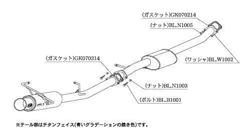 柿本改 Regu.06 & R スカイライン クーペ(2ドア) GF-ER34 1998/5〜2001/6 【N21354】 マフラー カキモト カキモト レグ06 & R