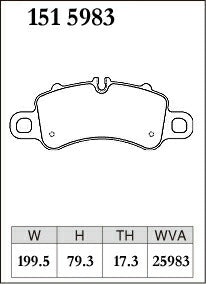 DIXCEL ブレーキパッド Zタイプ ポルシェ 911 992 992L30 992NA1 19/07〜 【1515983】 フロント左右セット