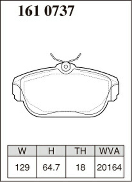 DIXCEL ブレーキパッド Mタイプ VOLVO 940 9B230 1993/09〜1998 フロント左右セット 1610737