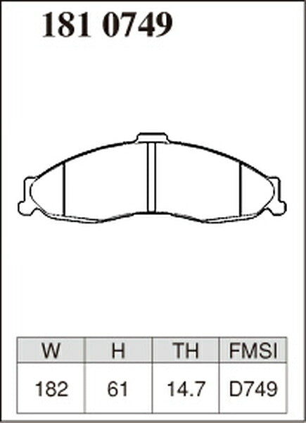 DIXCEL ブレーキパッド ESタイプ CHEVROLET カマロ CF45/CF45B/CF45BK/CF45E 1998〜2002 フロント左右セット 1810749