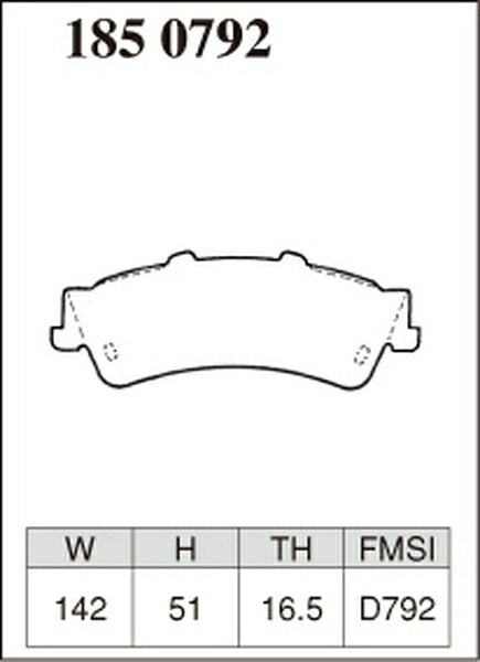 DIXCEL ブレーキパッド Mタイプ CHEVROLET アストロ CL14G 2003〜 リア左右セット 1850792