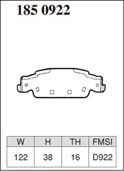 DIXCEL ブレーキパッド Mタイプ CADILLAC CTS AD32F/AD33G 2003/03〜2007/12 リア左右セット 1850922