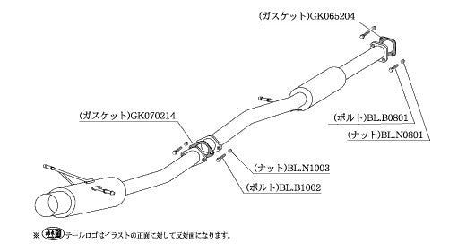 柿本改 HYPER FULLMEGA N1+ Rev. フォレスター E GF-SF5 1997/2〜2002/2 【B31304】 マフラー カキモト カキモト ハイパーフルメガN1プラス レブ