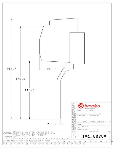 brembo GT-KIT トヨタ セリカ 2000〜2006 1A1.6028A/1A2.6028A