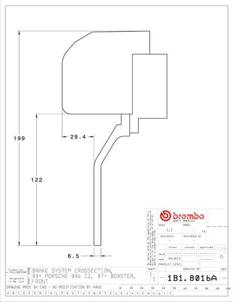 brembo GT-KIT PORSCHE 986ボクスター 1997〜2004 1B1.8016A/1B2.8016A