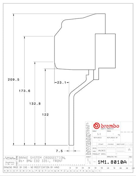 brembo GT-KIT BMW E90/E92/E93 2006〜2011 1M1.8010A/1M2.8010A