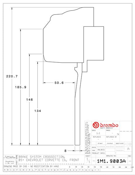 brembo GT-KIT CHEVROLET コルベット 2005〜2009 1M1.9003A/1M2.9003A