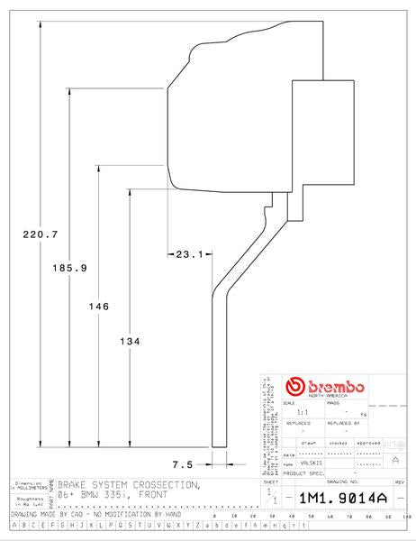 brembo GT-KIT BMW E90/E91/E92/E93 2006〜2011 1M1.9014A/1M2.9014A