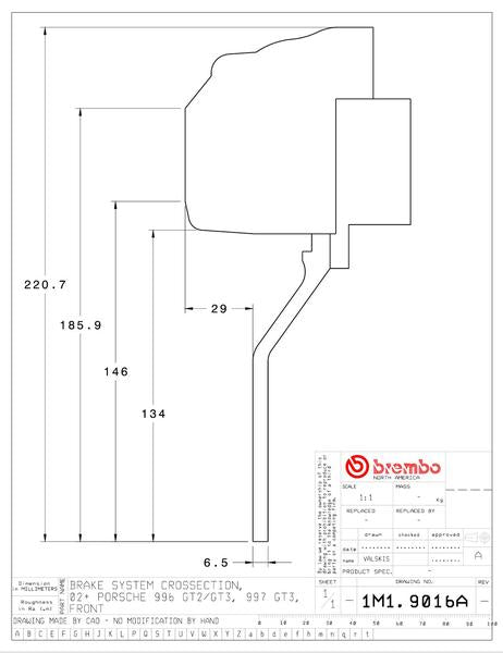 brembo GT-KIT PORSCHE 997 2006〜2009 1M1.9016A/1M2.9016A