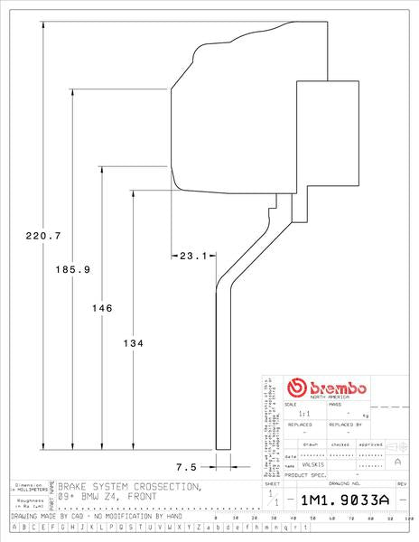 brembo GT-KIT BMW Z4 E89 2009〜2018 1M1.9033A/1M2.9033A