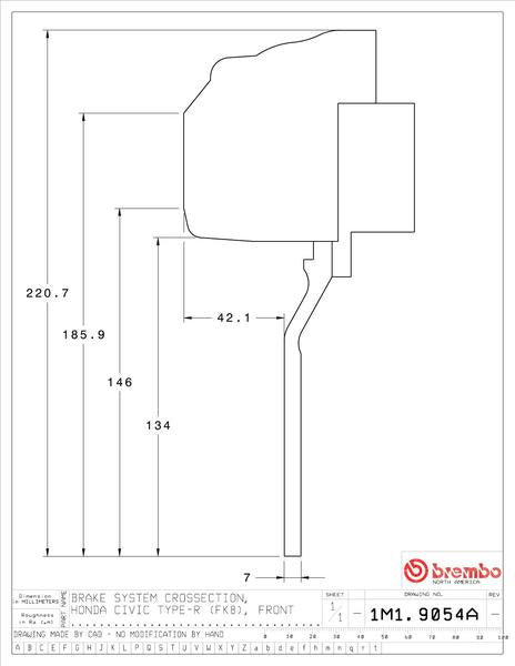 brembo GT-KIT ホンダ シビックタイプR FK8 2017〜2021 1M1.9054A/1M2.9054A