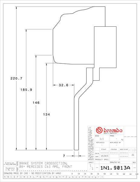 brembo GT-KIT MERCEDES BENZ C63 W204 2008〜2014 1N1.9013A/1N2.9013A