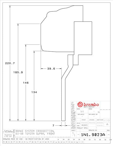 brembo GT-KIT トヨタ スープラ 1993〜1998 1N1.9023A/1N2.9023A