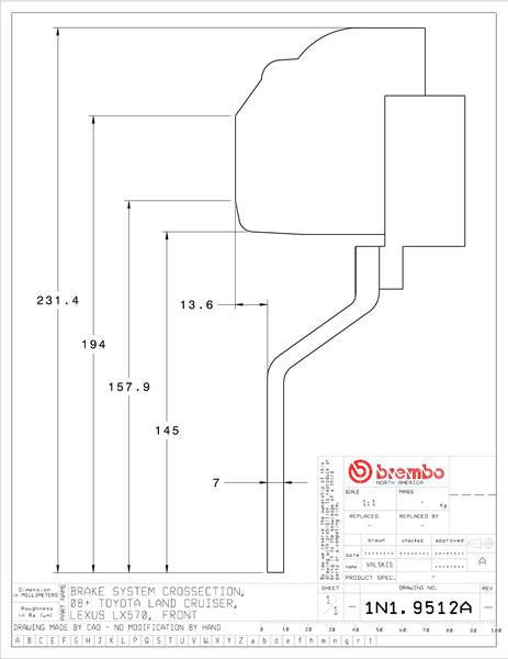 brembo GT-KIT レクサス LX570 2008〜2015 1N1.9512A/1N2.9512A
