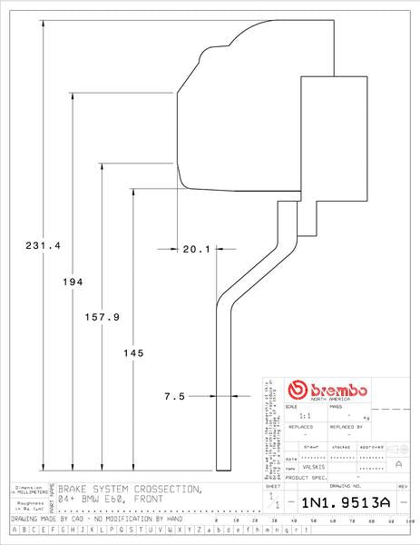 brembo GT-KIT BMW 5シリーズ E60/E61 2004〜2010 1N1.9513A/1N2.9513A