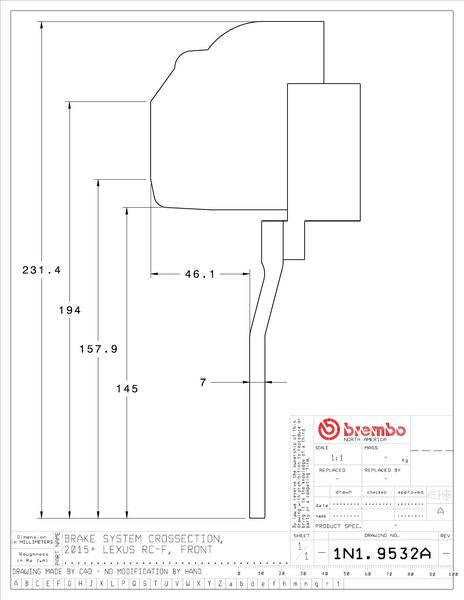 brembo GT-KIT レクサス RC F 2015〜 1N1.9532A/1N2.9532A