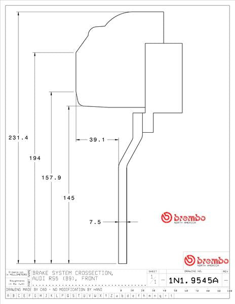 brembo GT-KIT AUDI RS5(B9) 2018〜 1N1.9545A/1N2.9545A