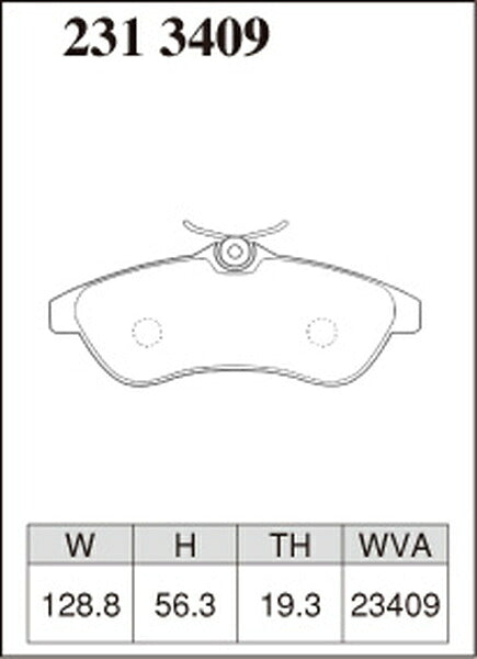 DIXCEL ブレーキパッド Zタイプ CITROEN C2 A6NFU 2004/03〜2006/06 フロント左右セット 2313409