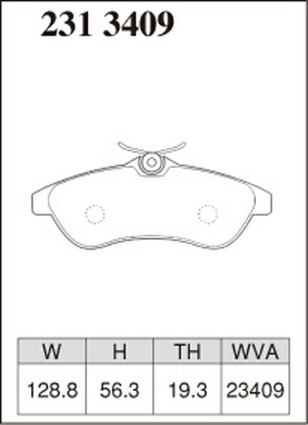 DIXCEL ブレーキパッド Mタイプ CITROEN C2 A6NFU 2004/03〜2006/06 フロント左右セット 2313409