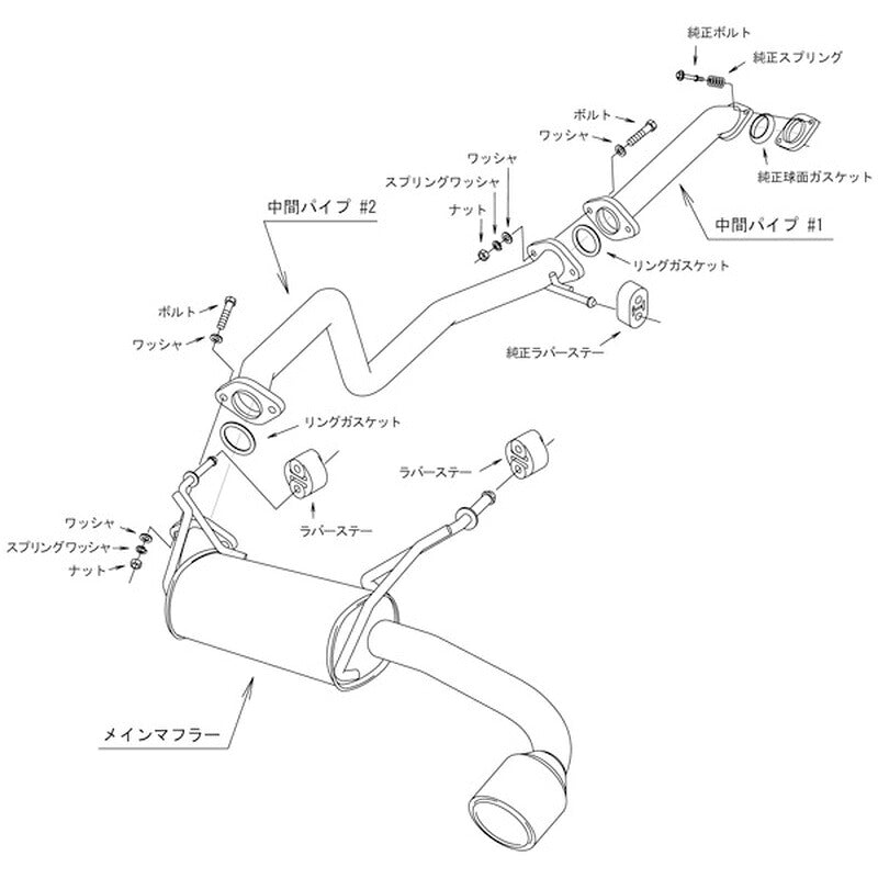 HKS Super Turbo Muffler ジムニー JB64W 18/07- 【31029-AS004】 マフラー Super Turbo Muffler エッチケーエス スーパーターボマフラー