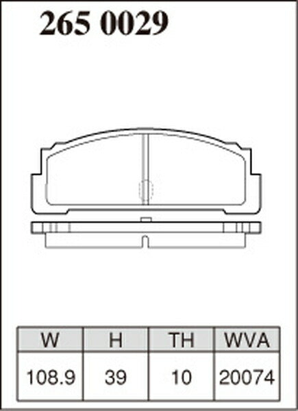 DIXCEL ブレーキパッド Mタイプ FIAT X1/9 1972〜1982 リア左右セット 2650029