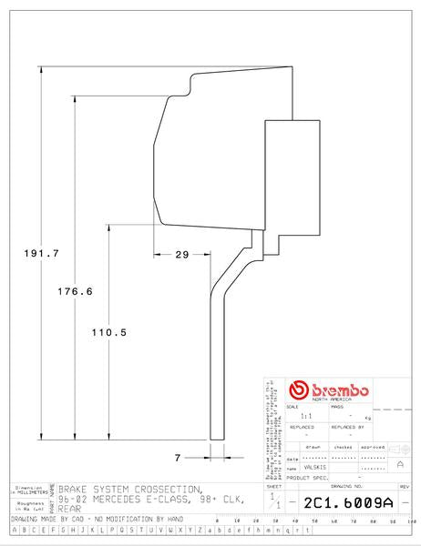 brembo GT-KIT CHRYSLER クロスファイア 2004〜2007 2C1.6009A/2C2.6009A