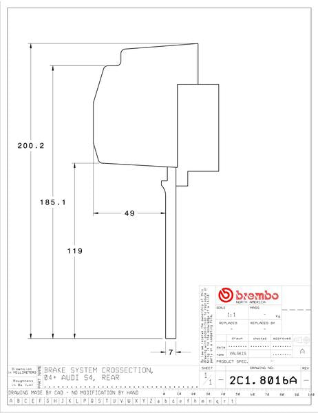brembo GT-KIT AUDI A4(B7) 2006〜2008 2C1.8016A/2C2.8016A