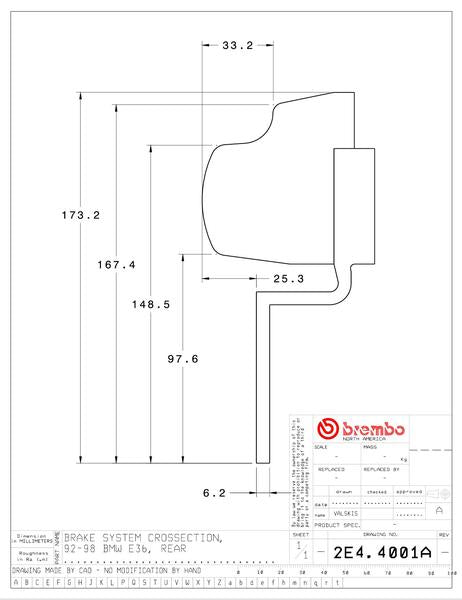 brembo GT-KIT BMW E36 1992〜1998 2E4.4001A