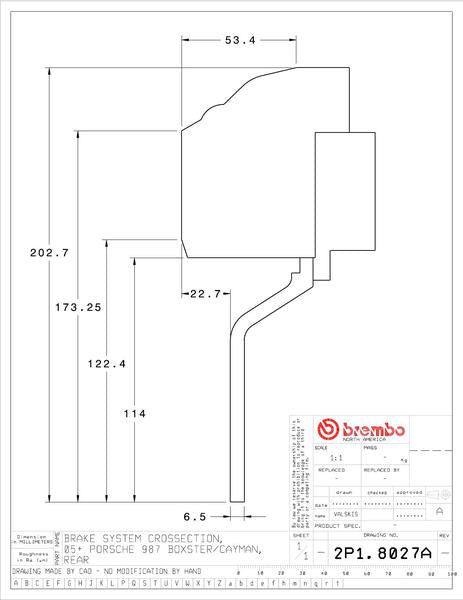 brembo GT-KIT PORSCHE 987ボクスターS 2005〜2011 2P1.8027A/2P2.8027A