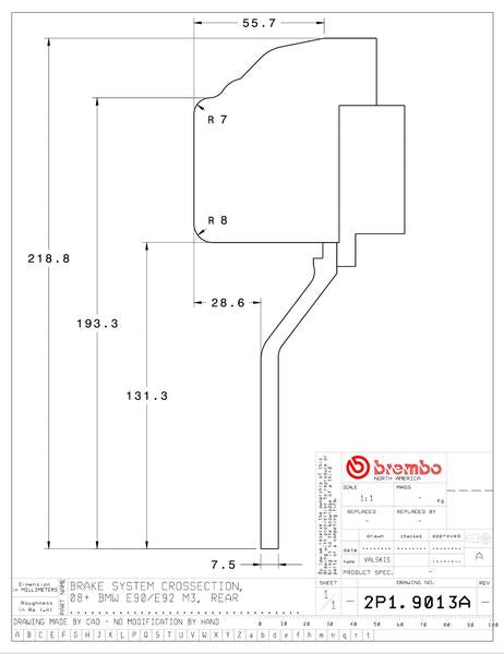 brembo GT-KIT BMW M3 E90/E92/E93 2008〜2011 2P1.9013A/2P2.9013A