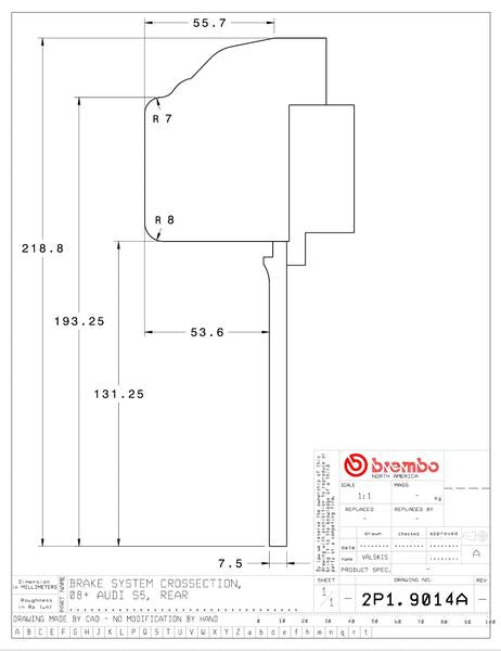 brembo GT-KIT AUDI RS5(B8) 2013〜2015 2P1.9014A/2P2.9014A
