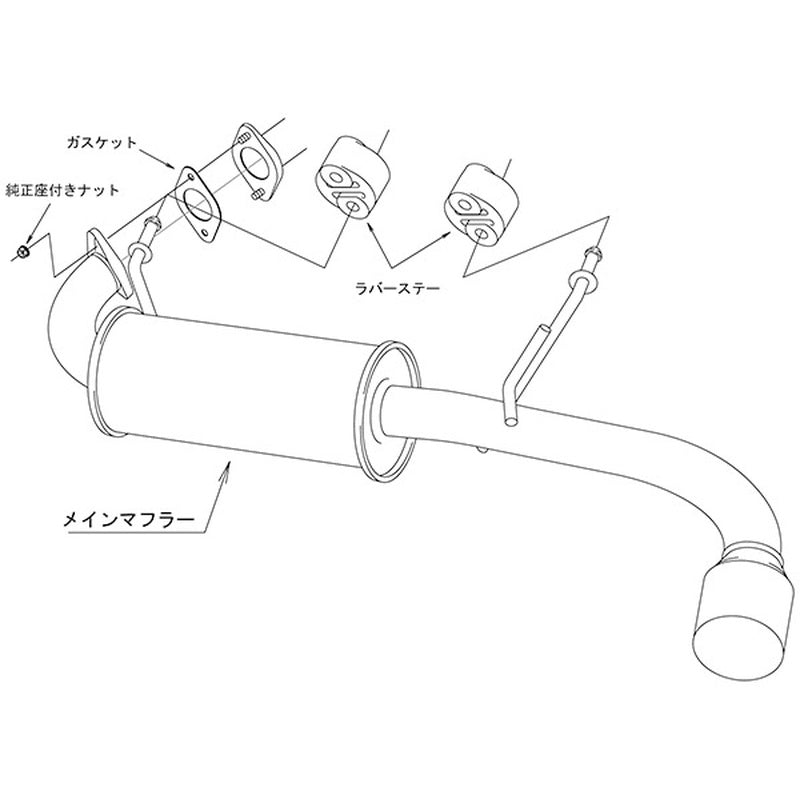 HKS LEGAL ジムニーシエラ JB74W 18/07- 【31013-AS017】 マフラー LEGAL エッチケーエス リーガル