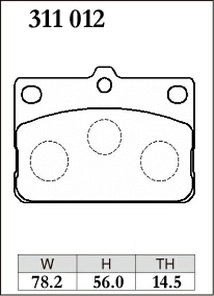 DIXCEL ブレーキパッド ESタイプ トヨタ カローラセダン/スプリンターセダン KE30/KE50系 1974/04〜1979/02 フロント左右セット 311012