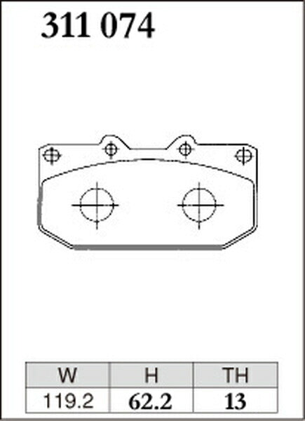 DIXCEL ブレーキパッド Mタイプ トヨタ ヴィッツ NSP131 2018/06〜 フロント左右セット 311074