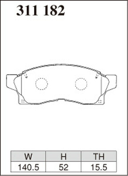 DIXCEL ブレーキパッド ECタイプ トヨタ MR2 SW20 1989/12〜1991/12 フロント左右セット 311182