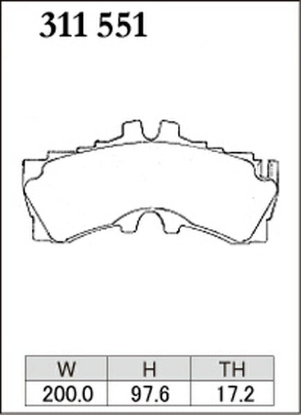 DIXCEL ブレーキパッド Mタイプ レクサス LS500/LS500h VXFA50/VXFA55/GVF50/GVF55 2017/10〜 フロント左右セット 311551