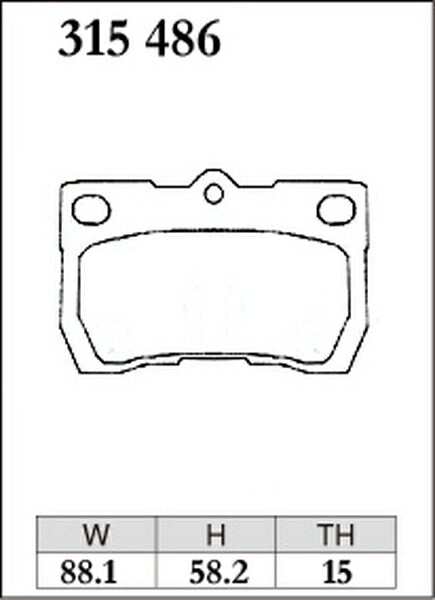 DIXCEL ブレーキパッド Mタイプ レクサス IS350 GSE21 2005/08〜2013/04 リア左右セット 315486