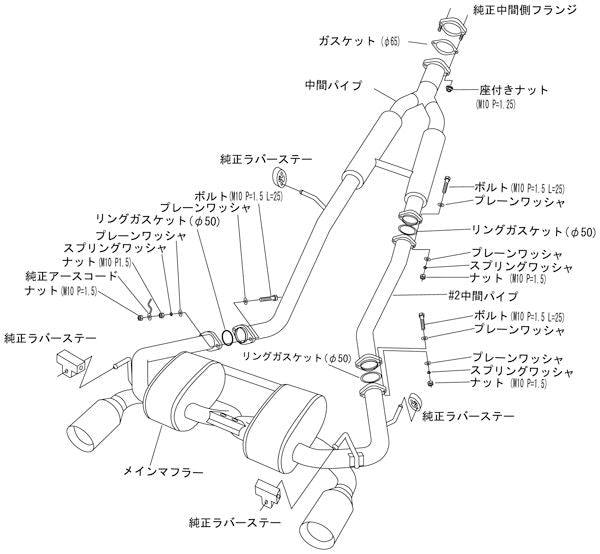 HKS スーパーサウンドマスター ニッサン フェアレディZ CBA-Z33 2007/02〜2008/11 32023-AN002